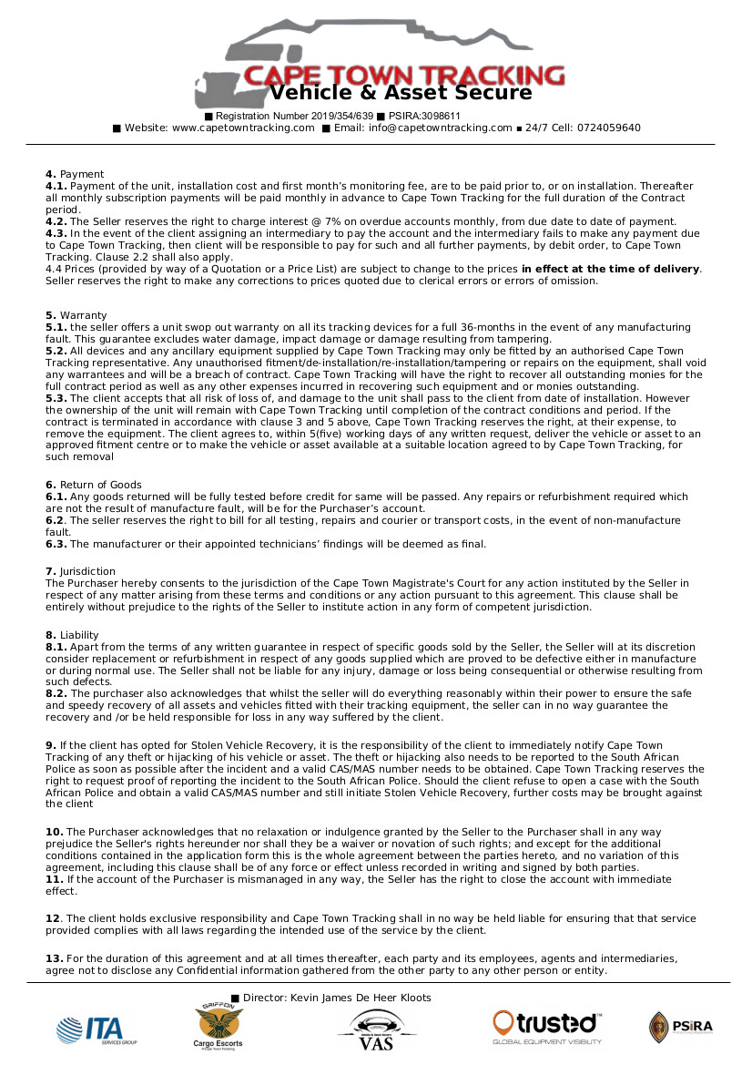 CT Tracking Terms and conditions (pg2)